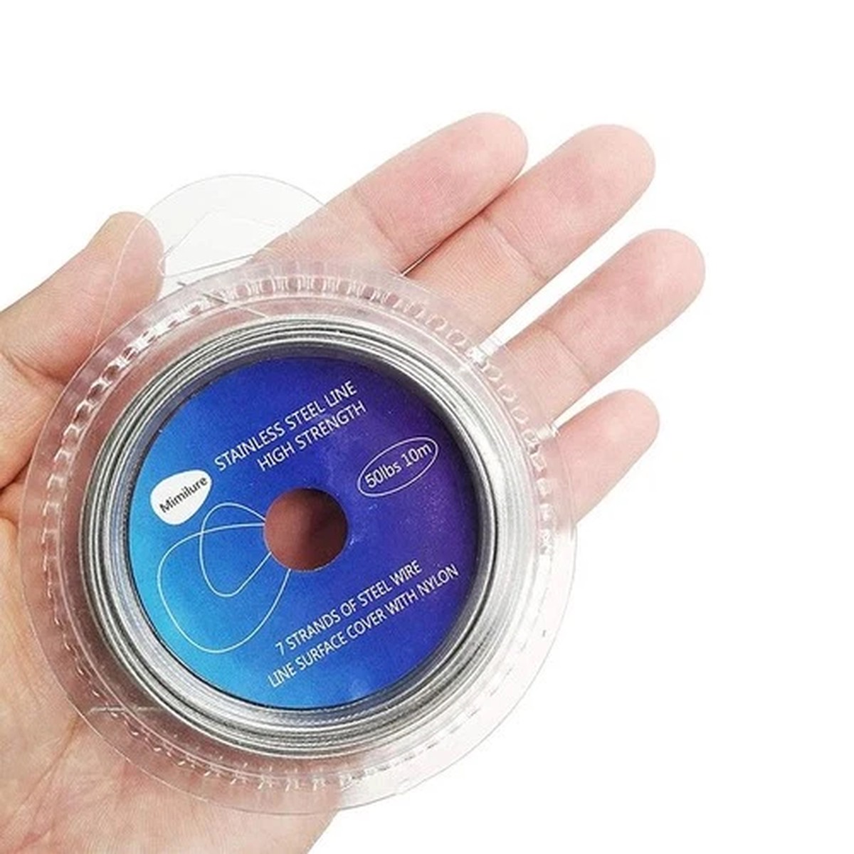 5/10Pc 10M Anti 7 Strands 10LB-200LB Steel Wire Fishing Leader Line Nylon Coated