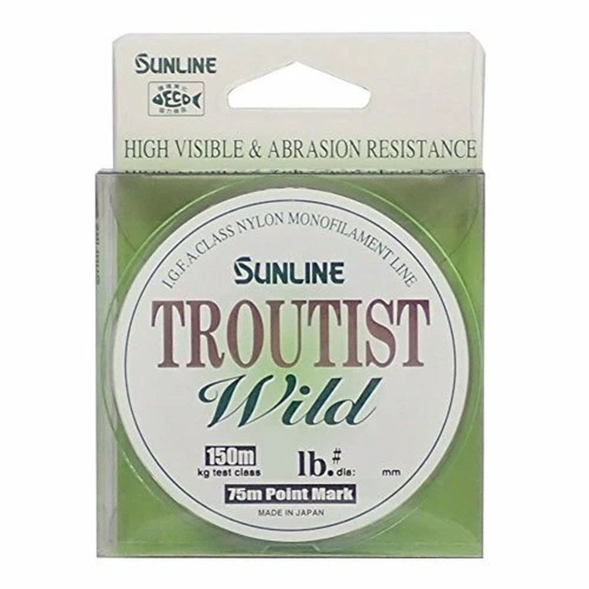 SUNLINE Torautisuto Wild Nylon 150m #2 8lb Super Mat Green Fishing Line