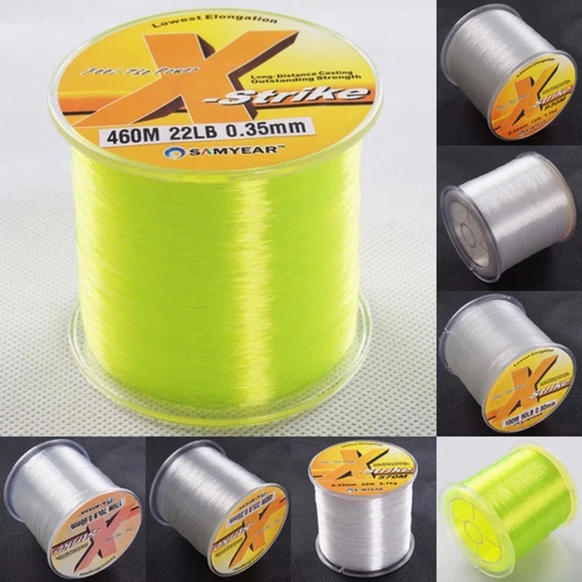 12lb-100lb 80m-930m X-Strike Superb Monofilament Nylon Fishing Line Power Mono