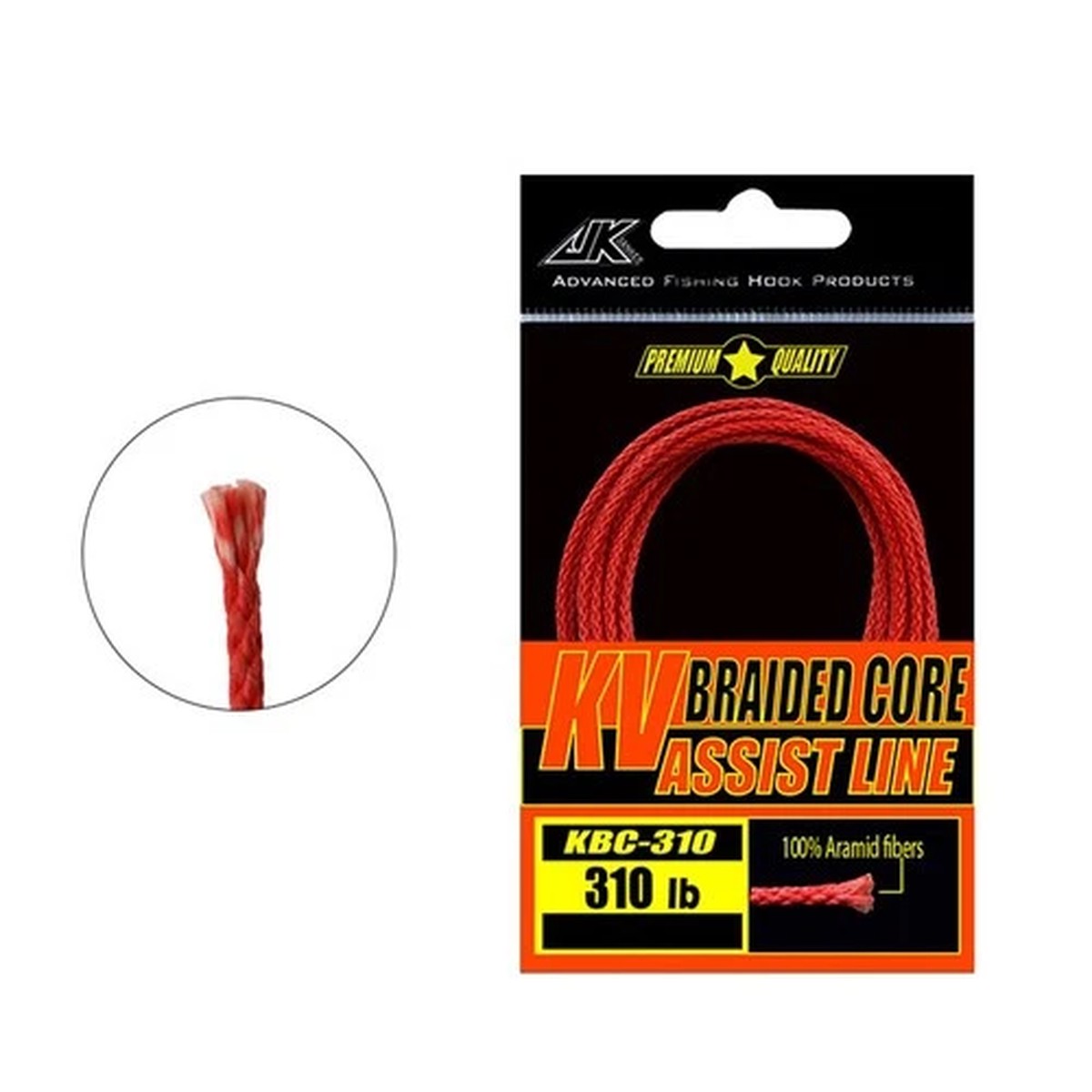 1PCS Line Fish Fishing Assist Cord Heat Resistance Leader Line Low-Visibility