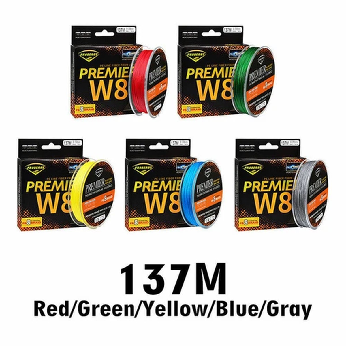 137M 10LB-100LB Super Strong Spectra PE 8 Strands Braided Fishing Line 5 Color