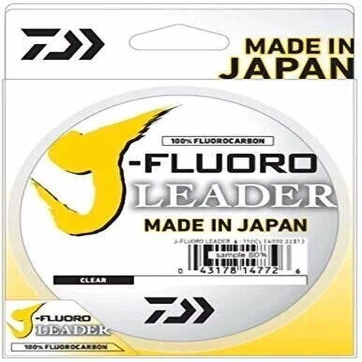 Daiwa J-Fluoro Fluorocarbon Leader 10 lb 100 yds Clear JFL10-100