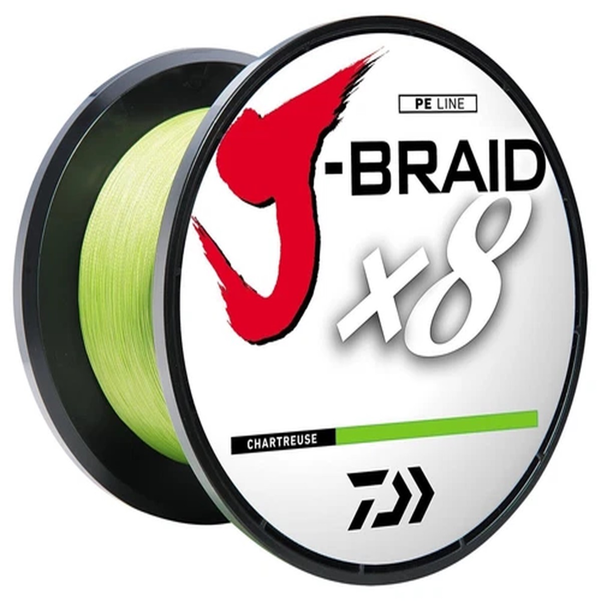Daiwa JB8U65-3000CH J-Braid X8 8-Strand Line 65 lb 3000M Chartreuse