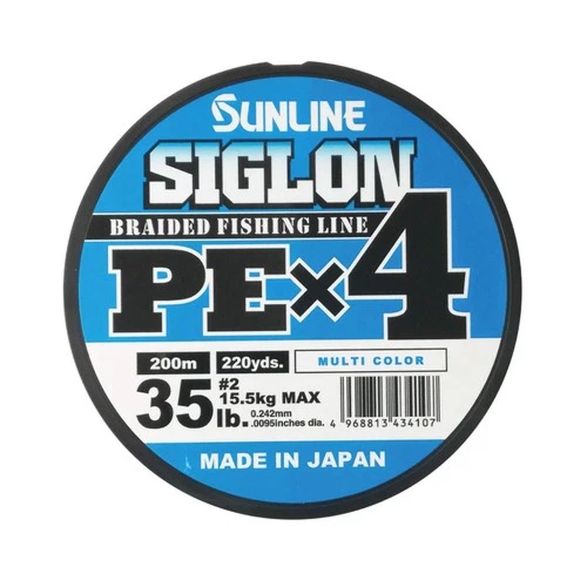 SUNLINE Siglon PEx4 Line 200m 5 Colors Size 2 35LB J