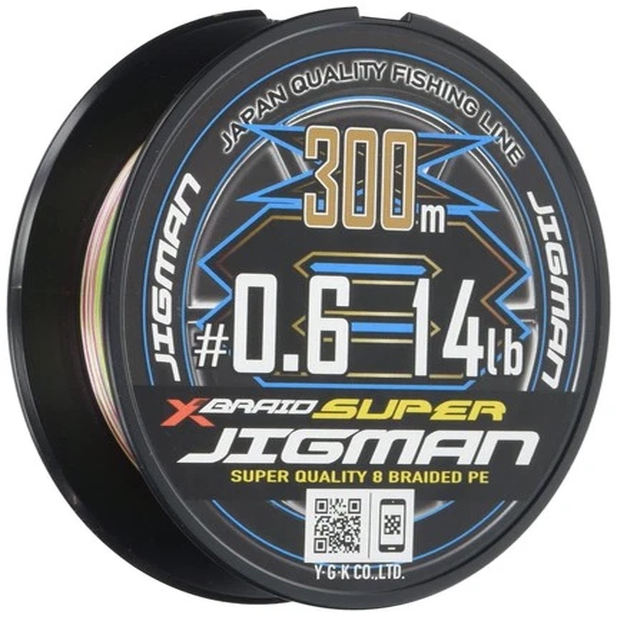 X-Braid Super Jigman X8 300m Braided Line 0.6-6 14-80lb 5 Colors Japan