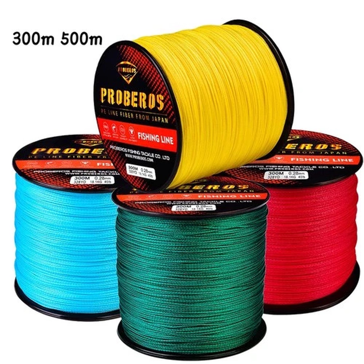 16 Compartment PE Braided Fishing Line 300M 500M Fishing Braid Line 40LB to 300LB