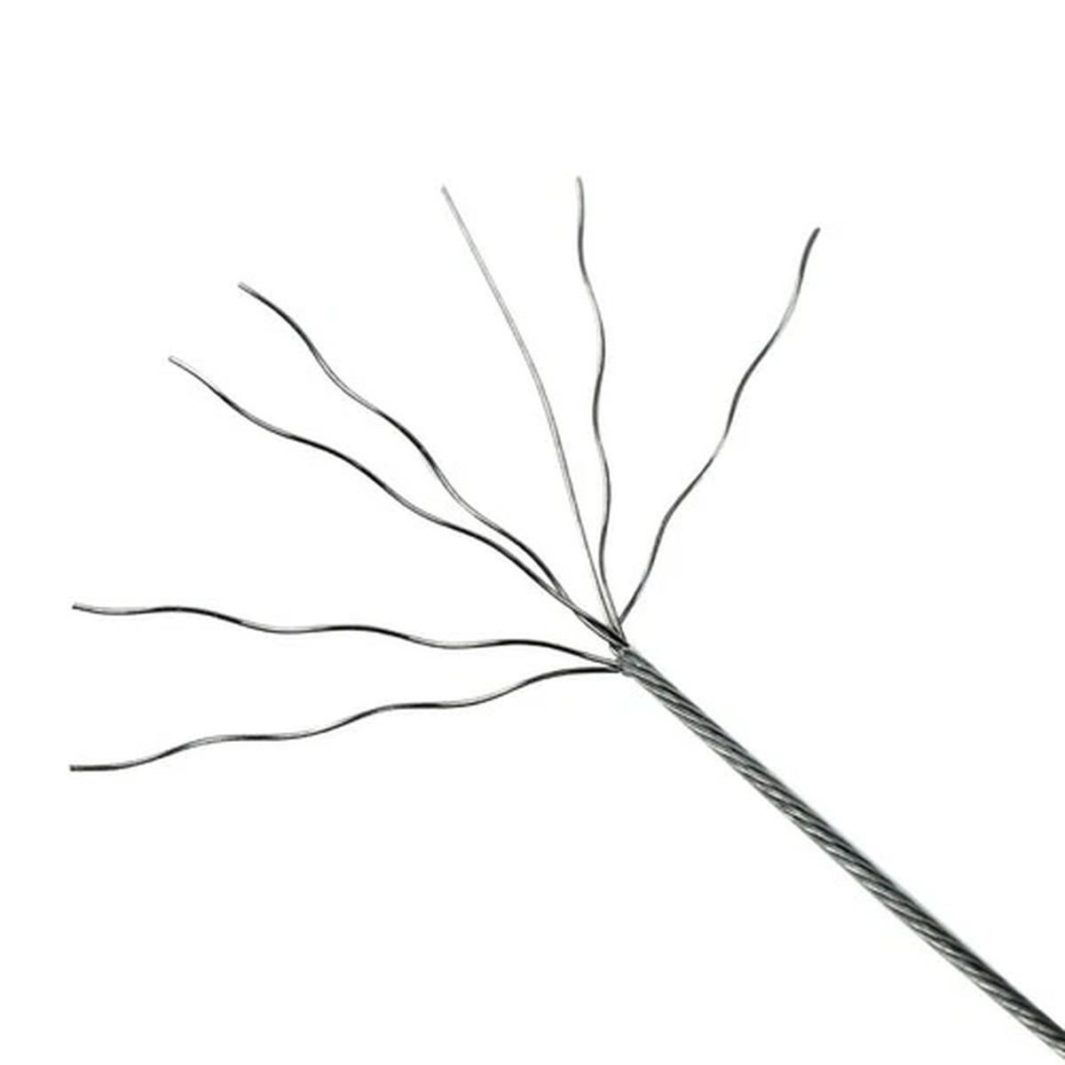 7 Strand For Braided Steel Fishing Leader Line With 12 Snap Connectors 10m