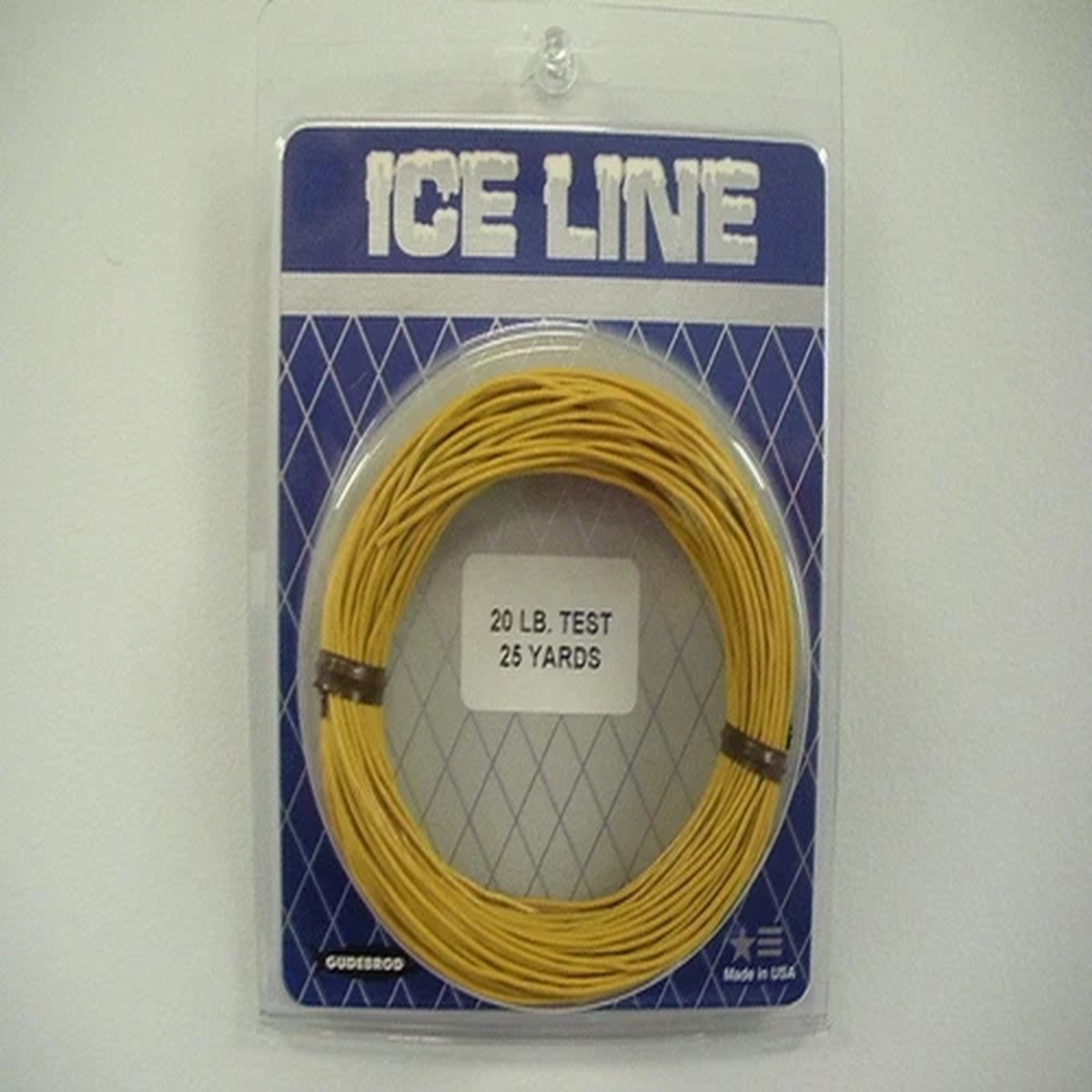 6 Pack of Gudebrod Ice Fishing Line - 20 Lb. Test - 25 Yd. Hand Coil - Tan