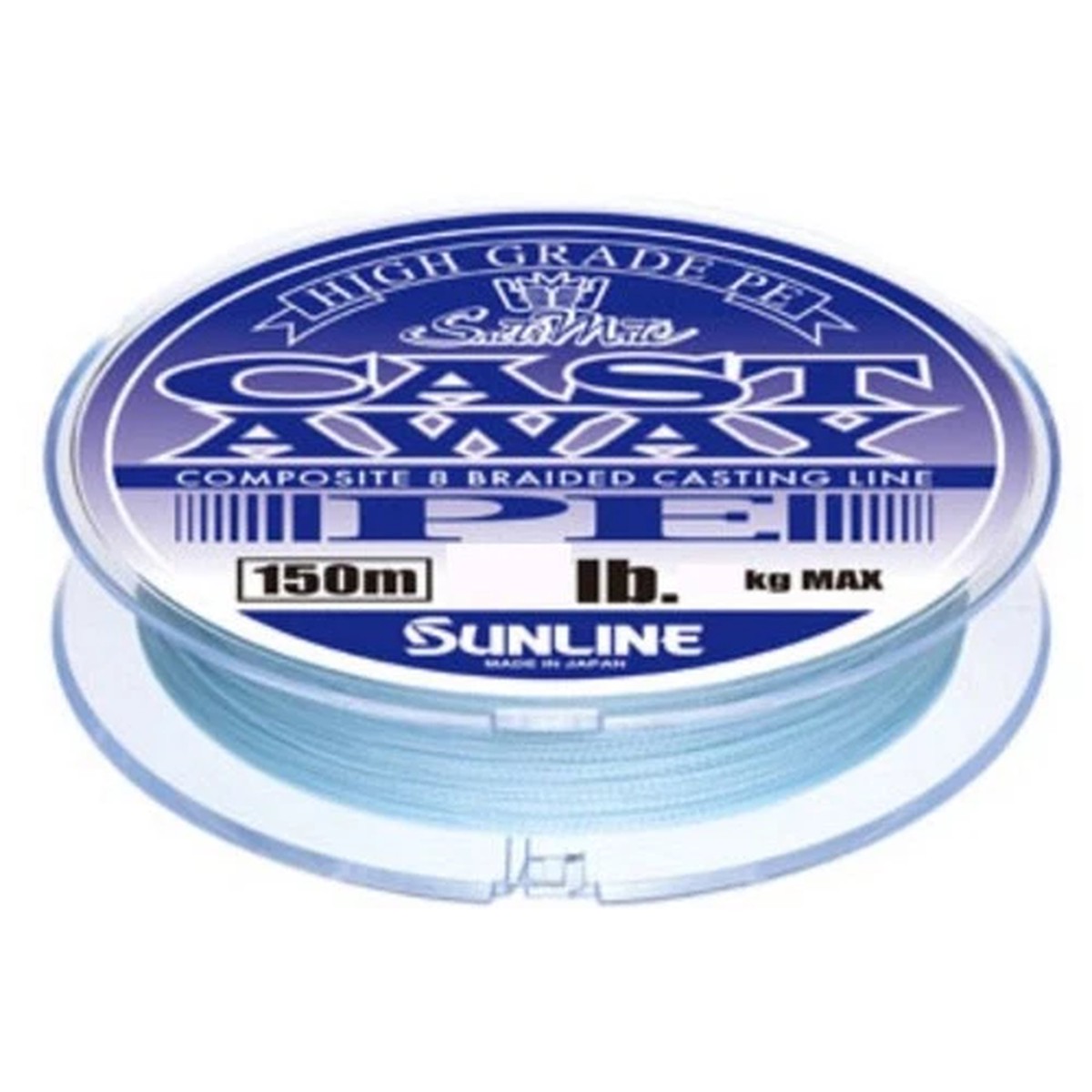 SUNLINE PE Line Saltimate Castaway 150m 16lb Pearl Blue