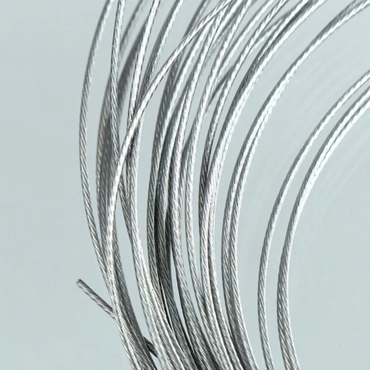 10 Meter For Braided Steel Fishing Leader Line with 7 Strand and 12 Snaps