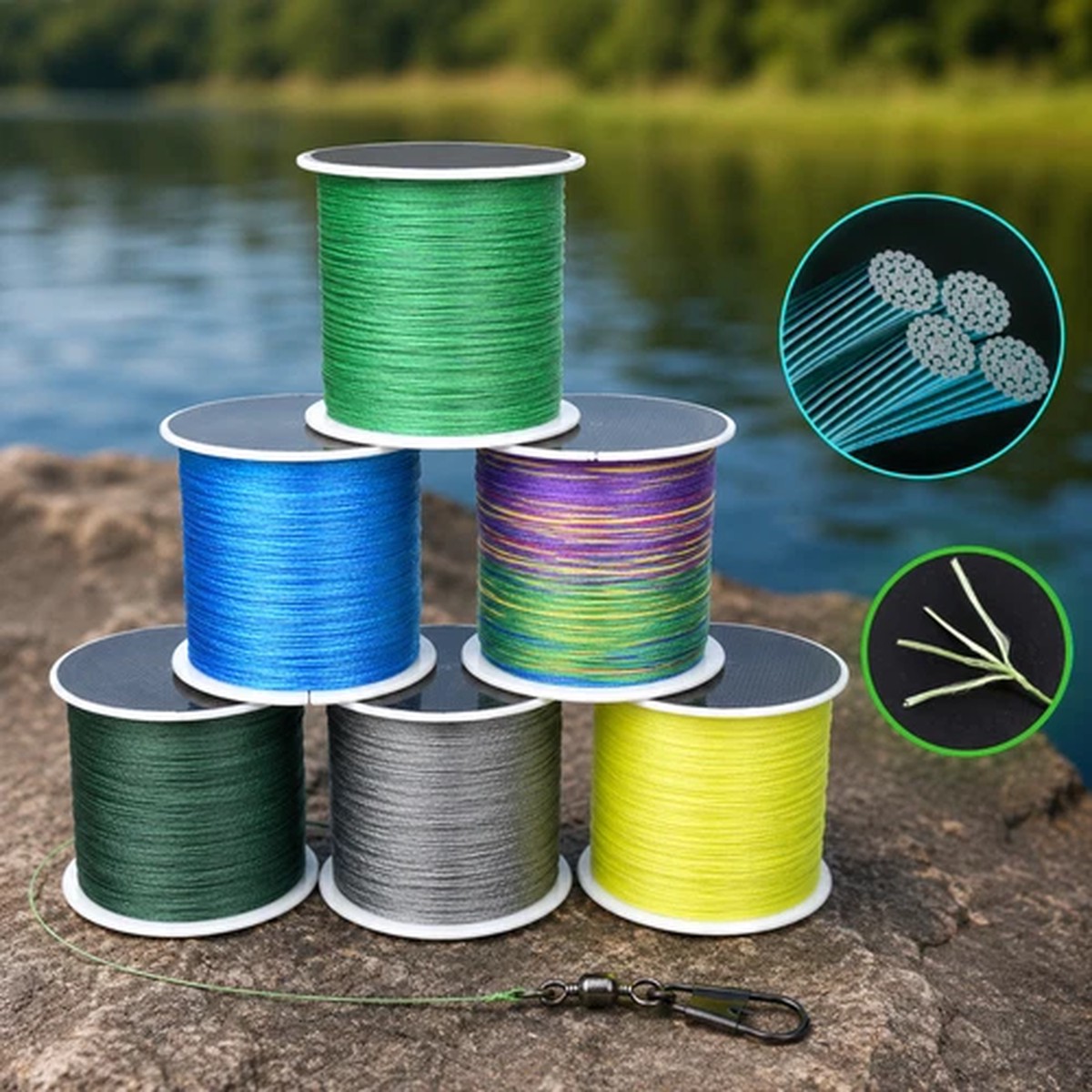 300M 15lb-50lb Extreme PE Weave Braided Fishing Line 4 Strands Multifilament
