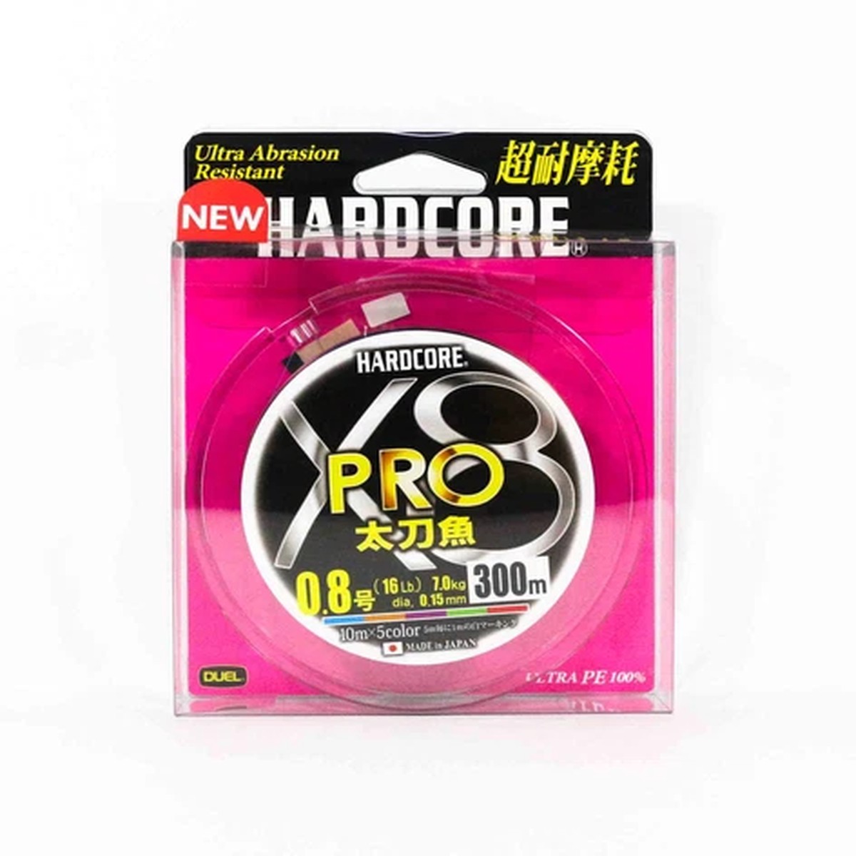Yo Zuri Duel P.E Line X8 Pro Tachiuo 300m P.E 0.8 7.0Kg 5 Color H3937