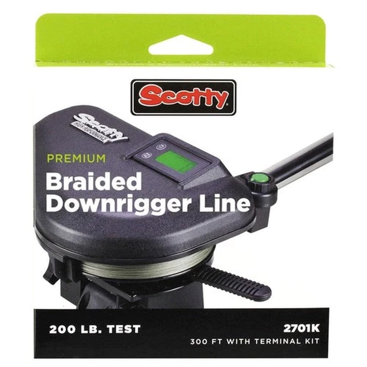 2701K Power Braid Downrigger Line, 200Lb, 300' Spool