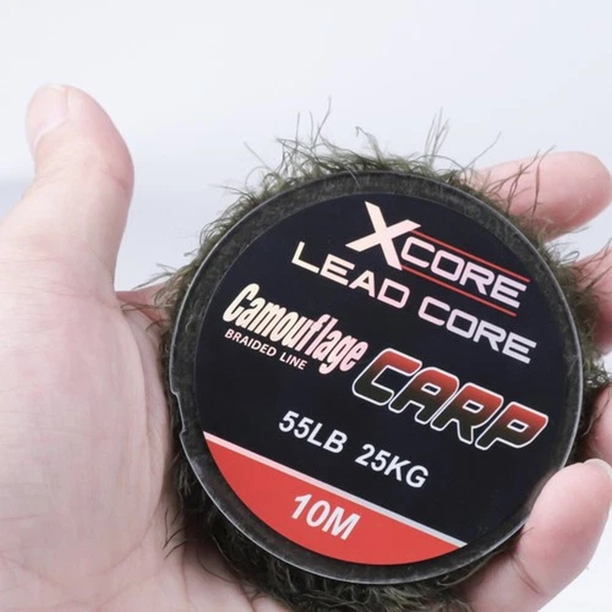 10m Seaweed Aqua Grass Fishing Line Lead Core Carp Braid Line Green 45LB 55LB