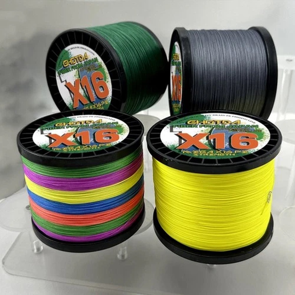 16Strands Fishing Line 100M Super Strong Dynema Braided Fishing Line 25LB-125LB