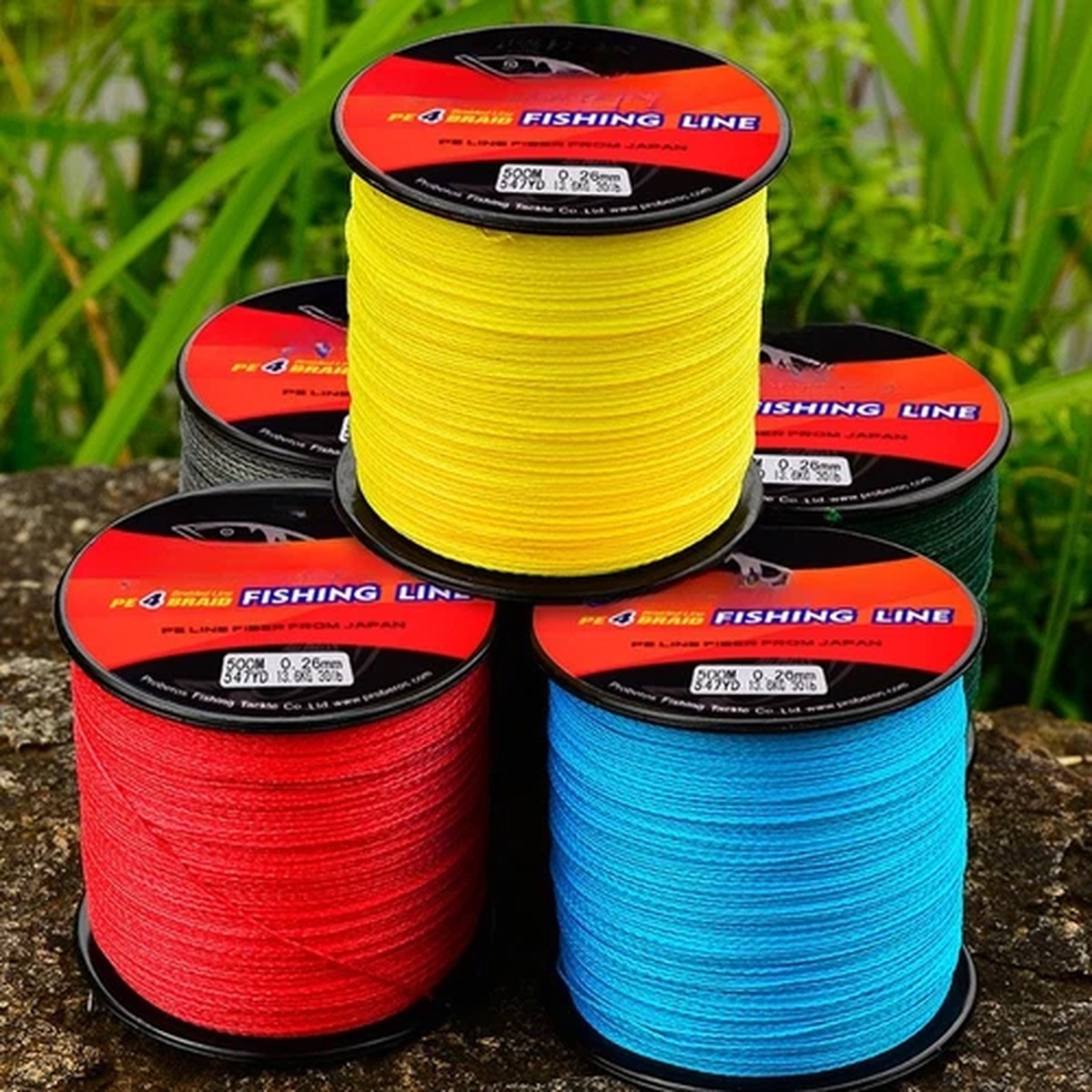 500m PE 4 Strand For BRAIDED Line Strong Abrasion Resistant for Saltwater Use