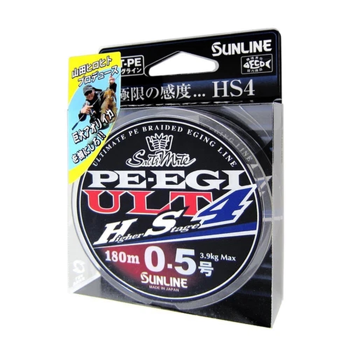 SUNLINE PE LINE Saltimate EGI ULT HS4 180m #0.5 3.9kg 4-piece Fishing Line NEW