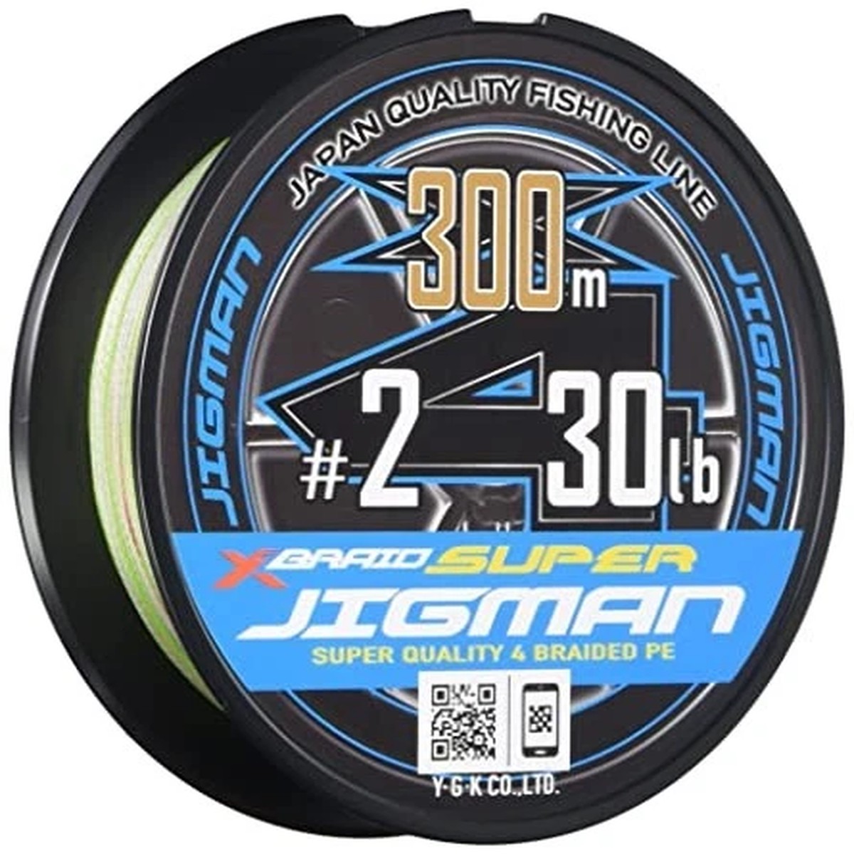 YGK X-Braid Super Jigman X4 Super Quality 4 Braided PE 300m 30lb #2 Saltwater