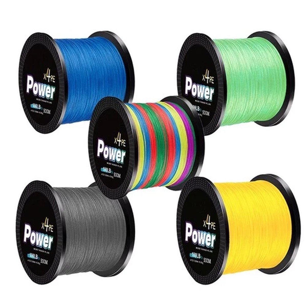 300/500M Braid Braided Fishing Line 4 Strands 8-100lb Abrasion Resistant Strong