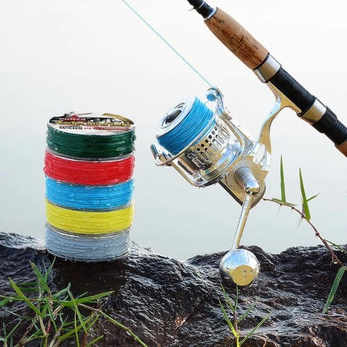 328Yds 4Strands 6LB-100LB PE Dynema Braided Fishing Line Abrasion Resistant