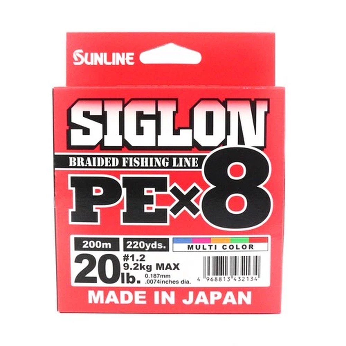 Sunline P.E Line X8 Siglon 200M P.E 1.2 20LB Multi (2134)