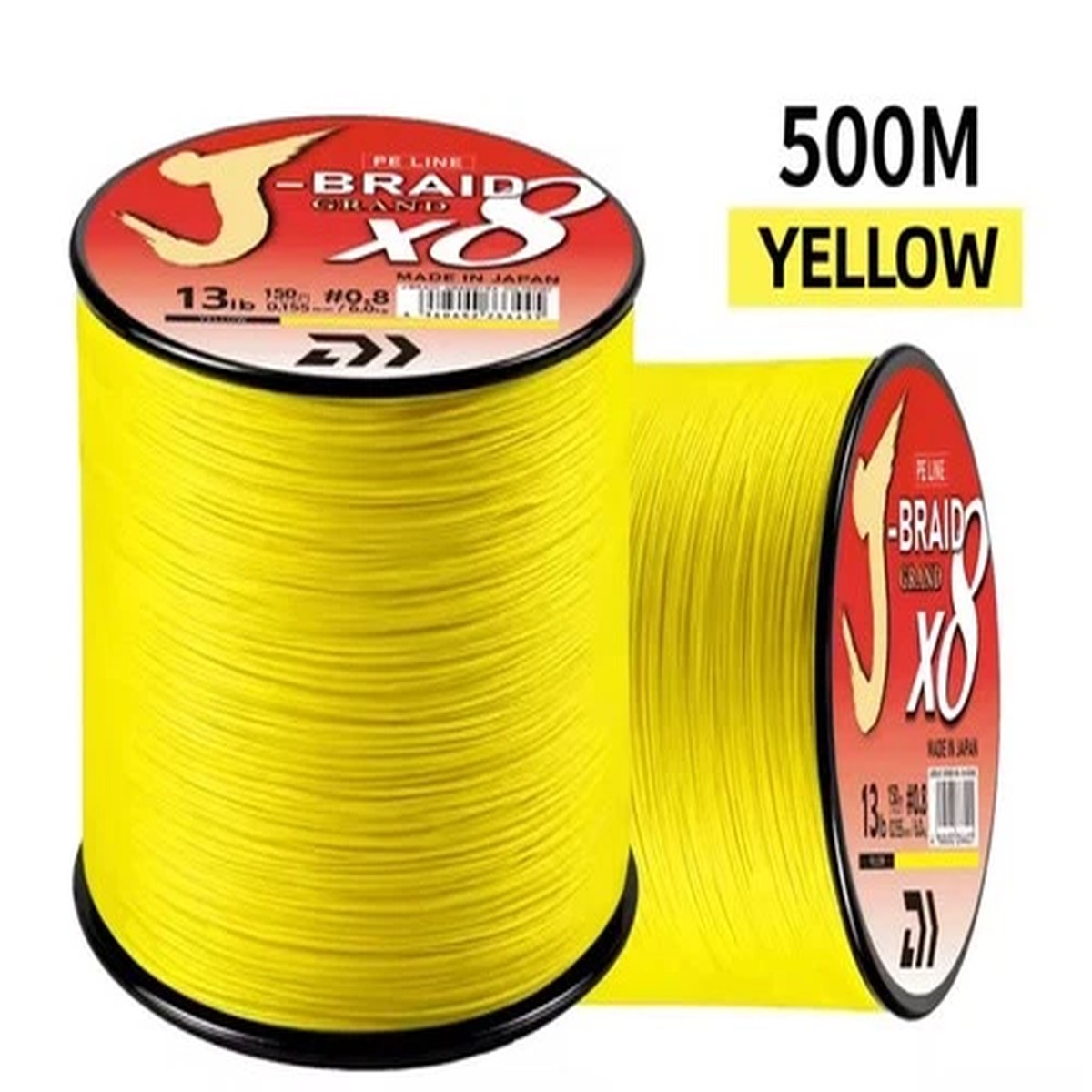 DAIWA J-Braid 8 Strand Sea Saltwater Braid Fishing Line Yellow 500m