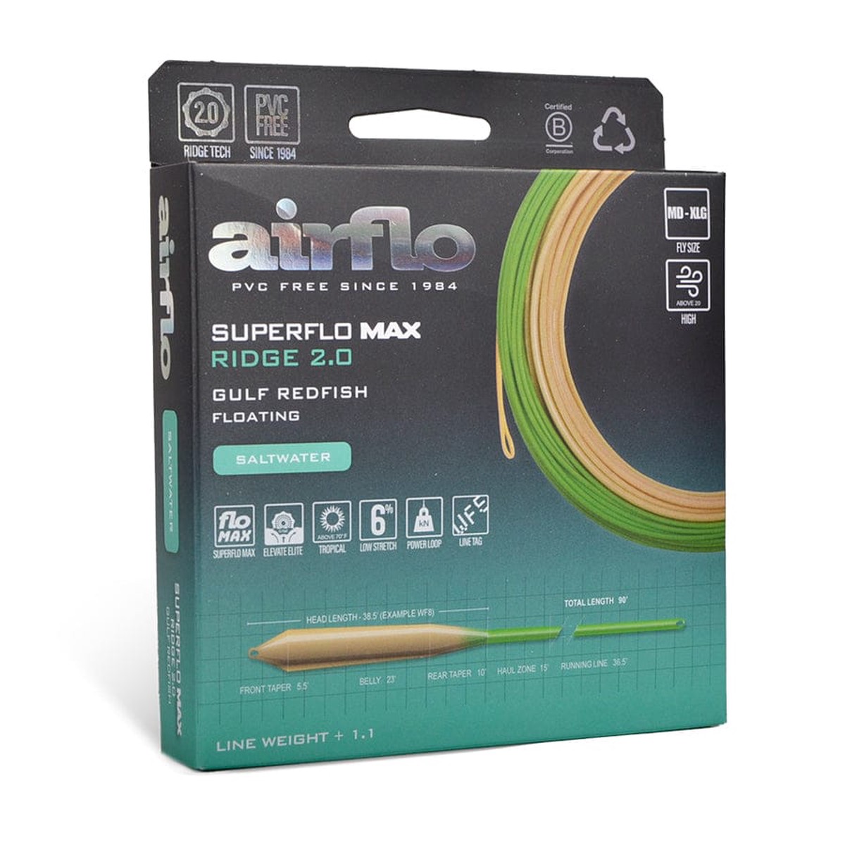 Airflo Superflo Max Ridge 2.0 Gulf Redfish Saltwater Fly Line
