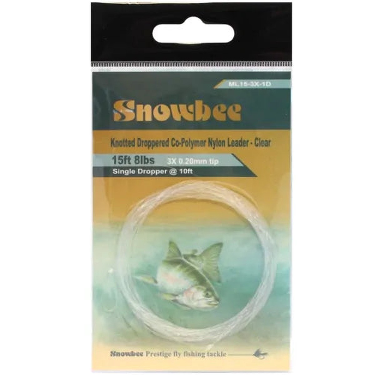Snowbee Tapered Leader with Droppers