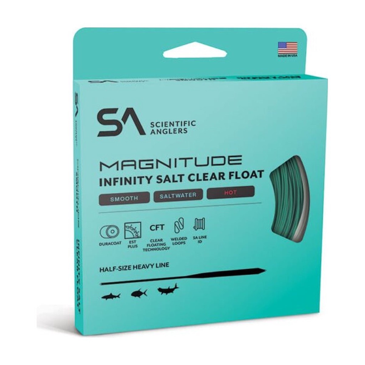 Scientific Anglers - Magnitude Infinity Salt Clear Float Fly Line - Smooth