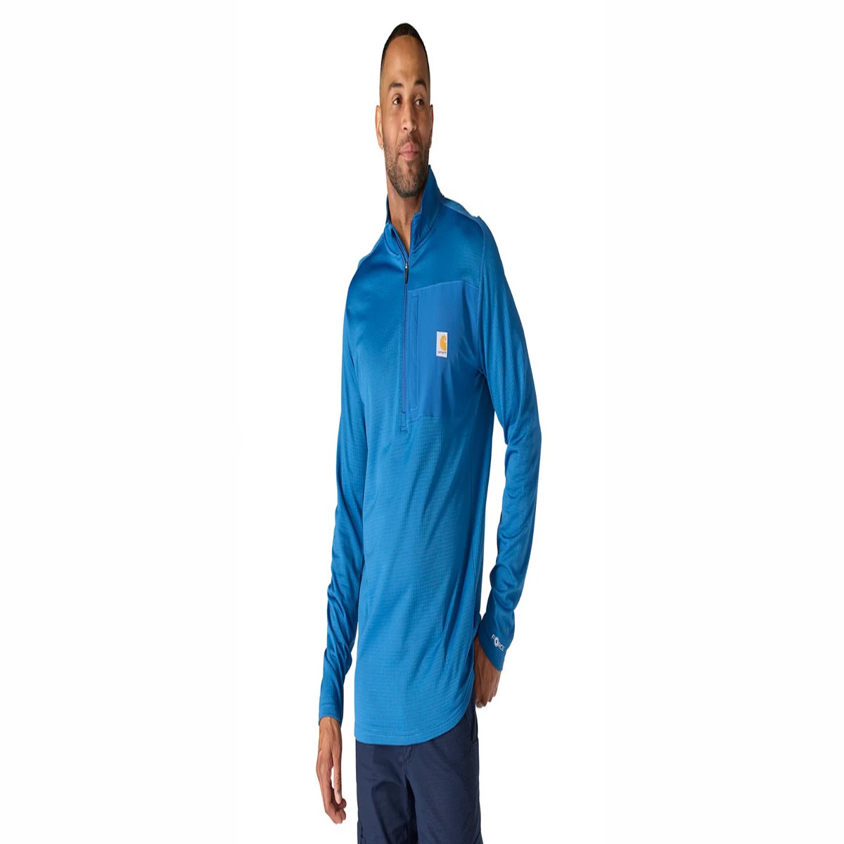 Carhartt Force Relaxed Fit Mock Neck Half-Zip Fleece-Lined Shirt