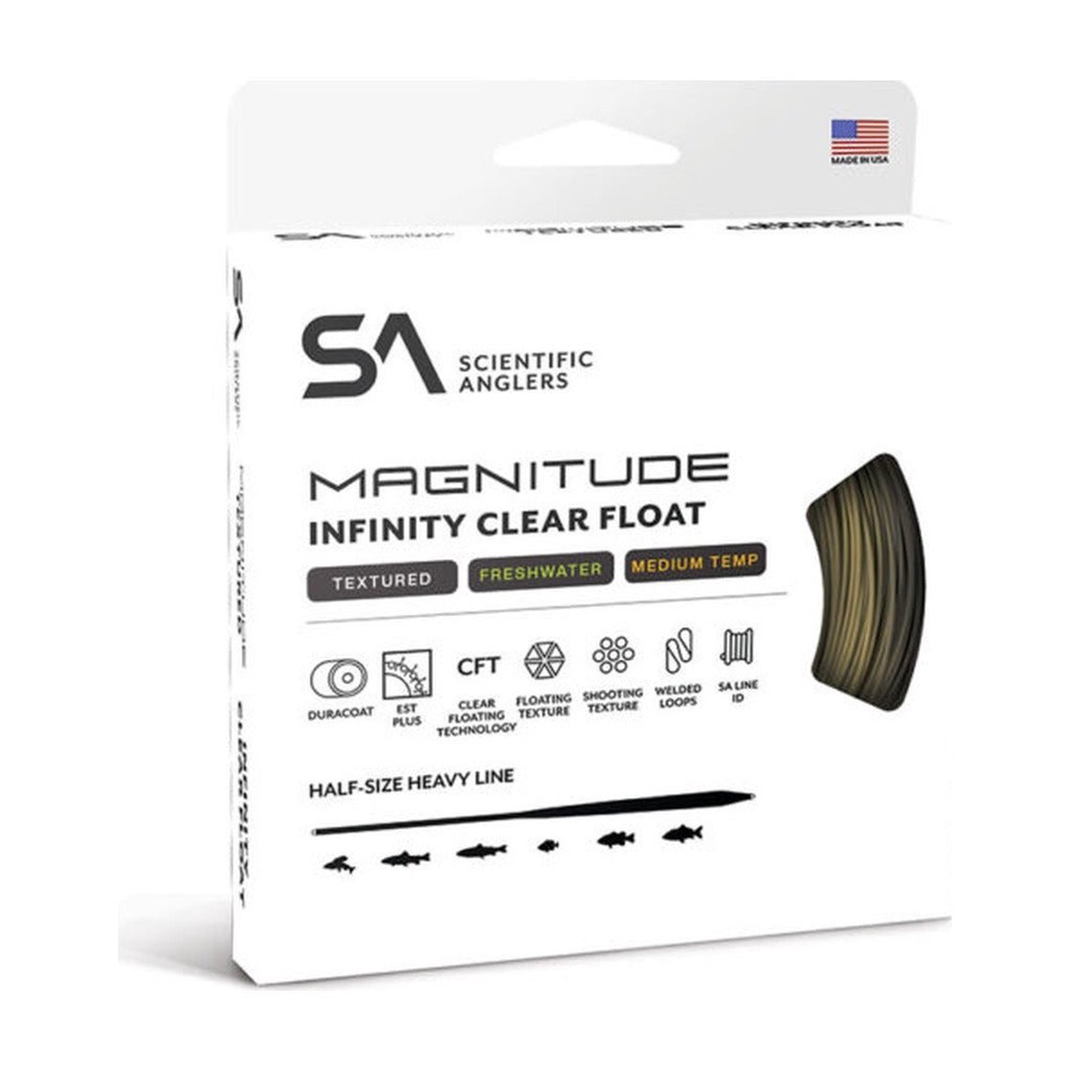 Scientific Anglers - Magnitude Infinity 10ft Clear Float Tip - Textured