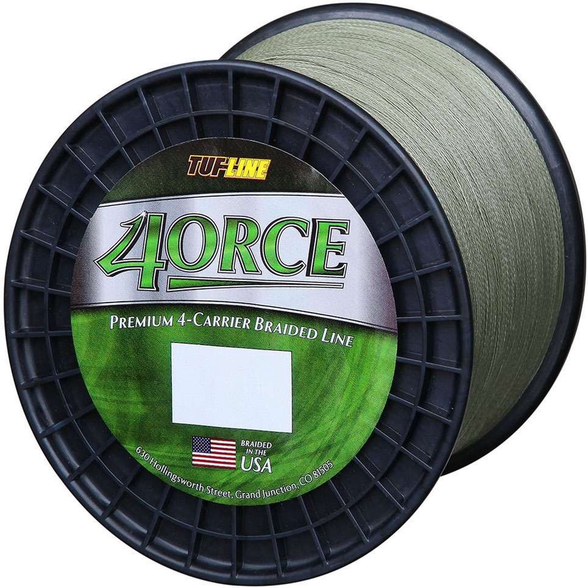 TUF-LINE 4ORCE Braided Line - Green - 2500 Yd. (80 Lb.)
