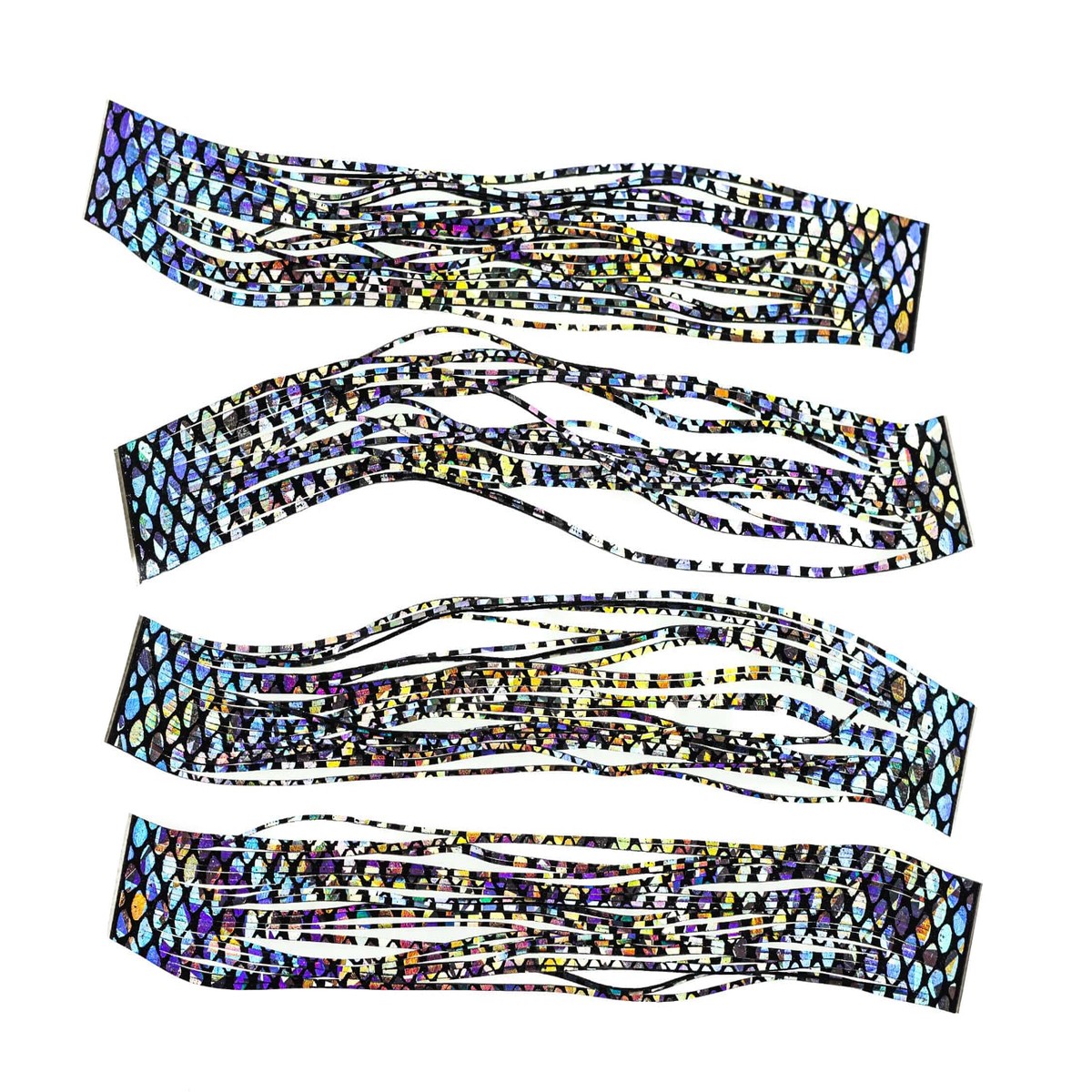 Hareline Barred Rainbow Shimmer Legs