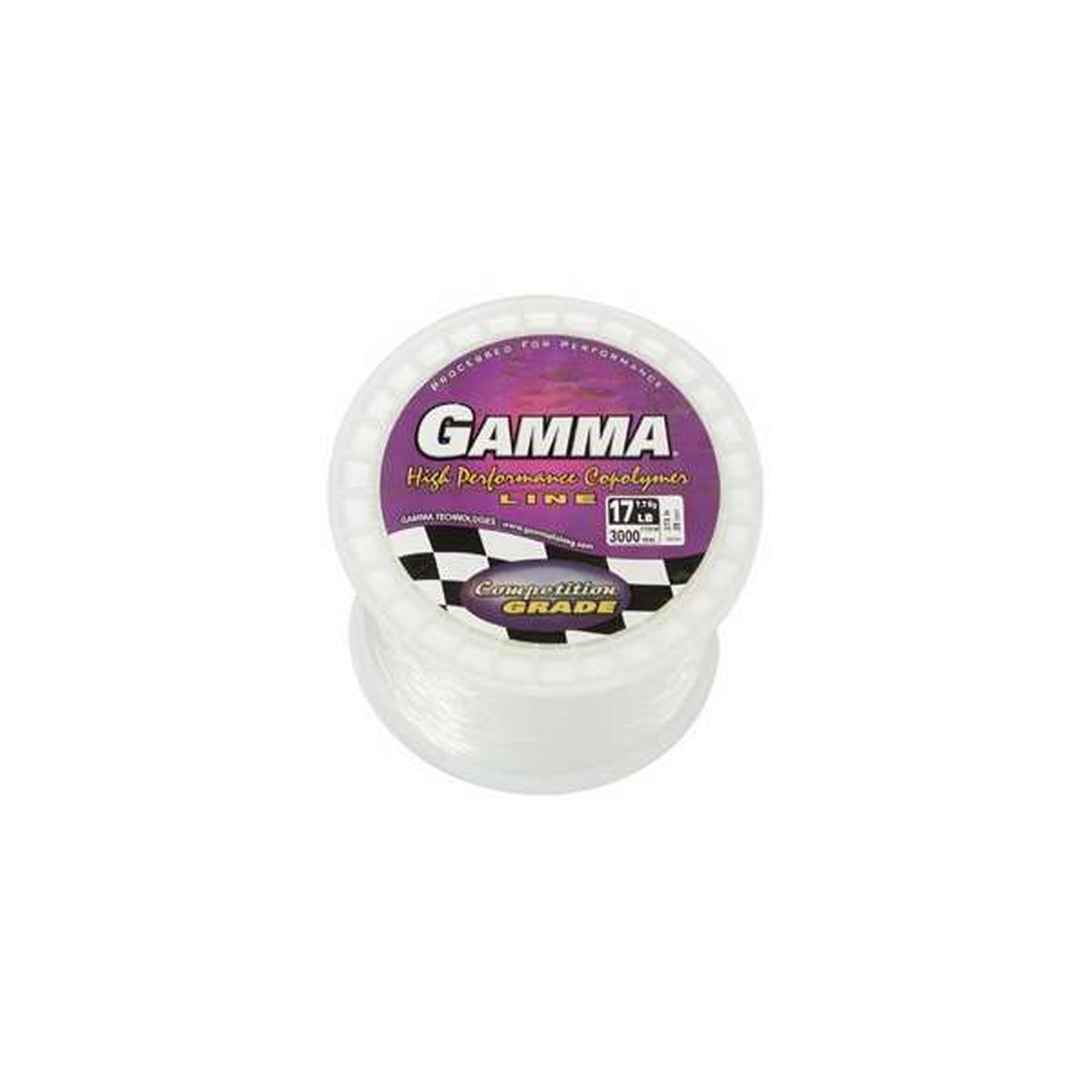 Gamma Polyflex Copolymer Fishing Line Bulk Spool Clear 17lb 3000yd