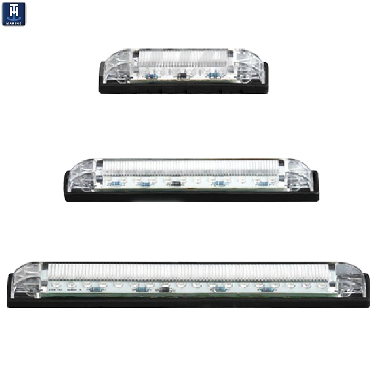 T-H Marine LED Slim Line Utility Strip Lights 4 in. - Clear