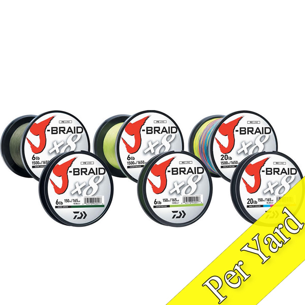 Daiwa J-Braid x8 (Per Yard)