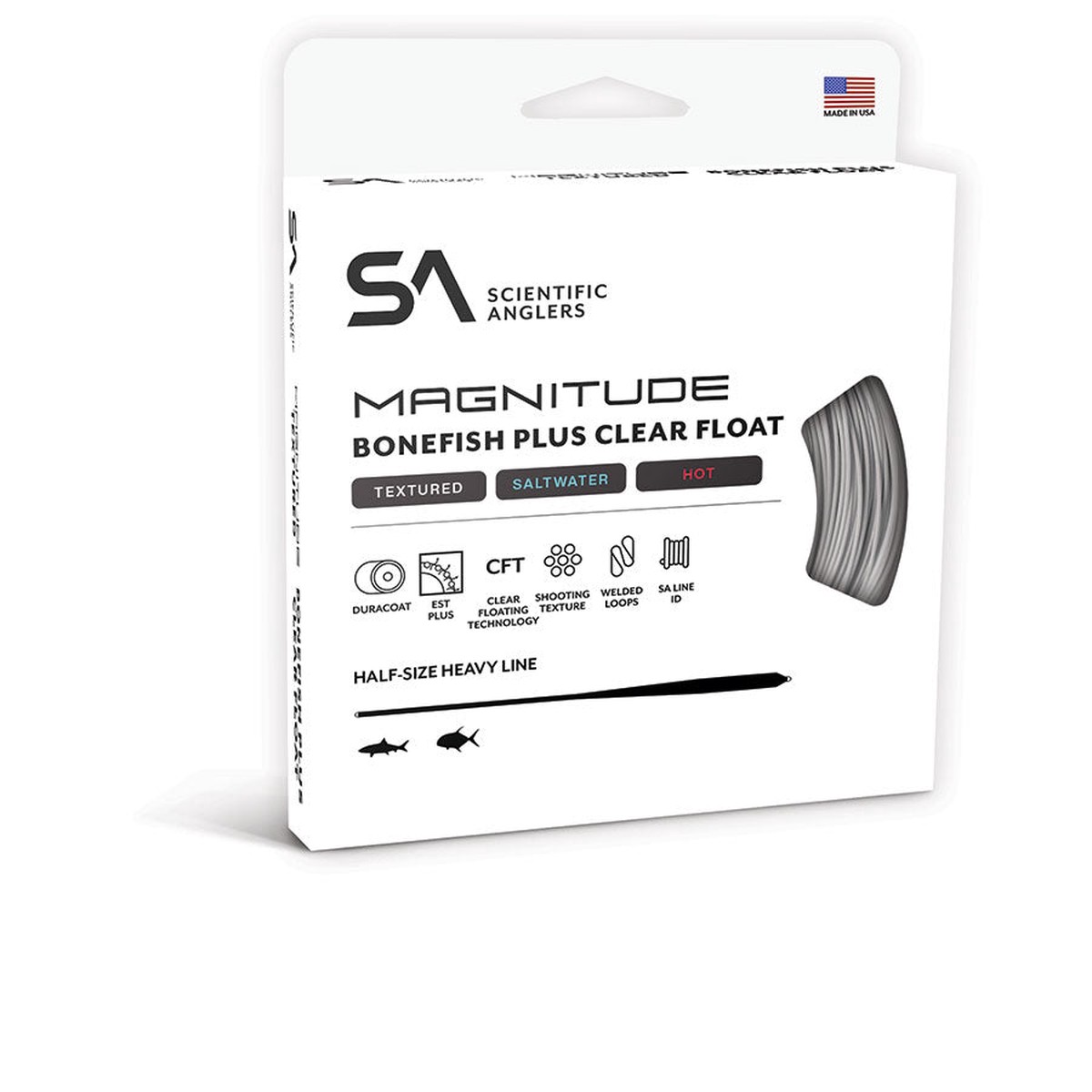 SA Magnitude Textured Bonefish Plus Full Clear - Floating