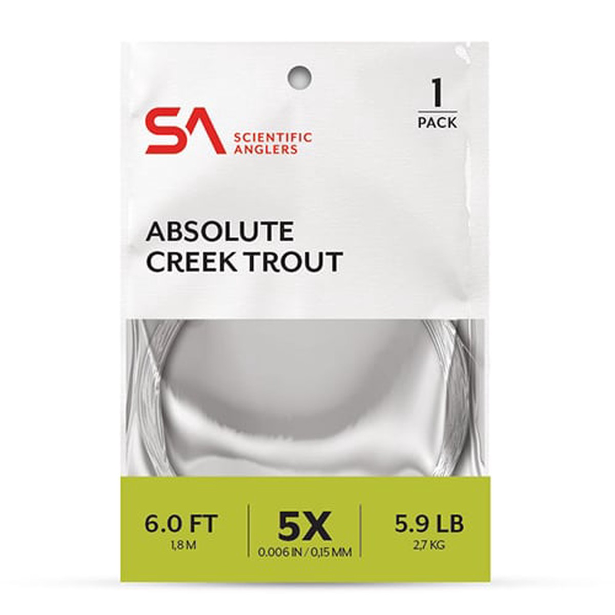 Scientific Anglers Absolute Creek Trout Leader 6'