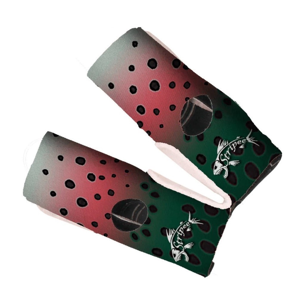 Fly Fish Food Stripee Finger Guard and Fly Line Cleaner - Rainbow Trout