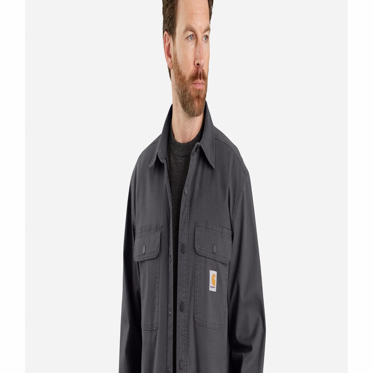 Carhartt Rugged Flex Relaxed Fit Canvas Fleece-Lined Shirt Jacket Men's