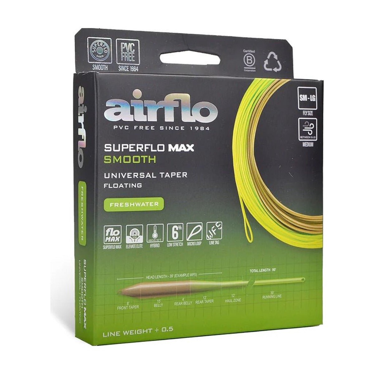 Airflo Superflo Max - Universal Taper - Moss Olive/Chartreuse