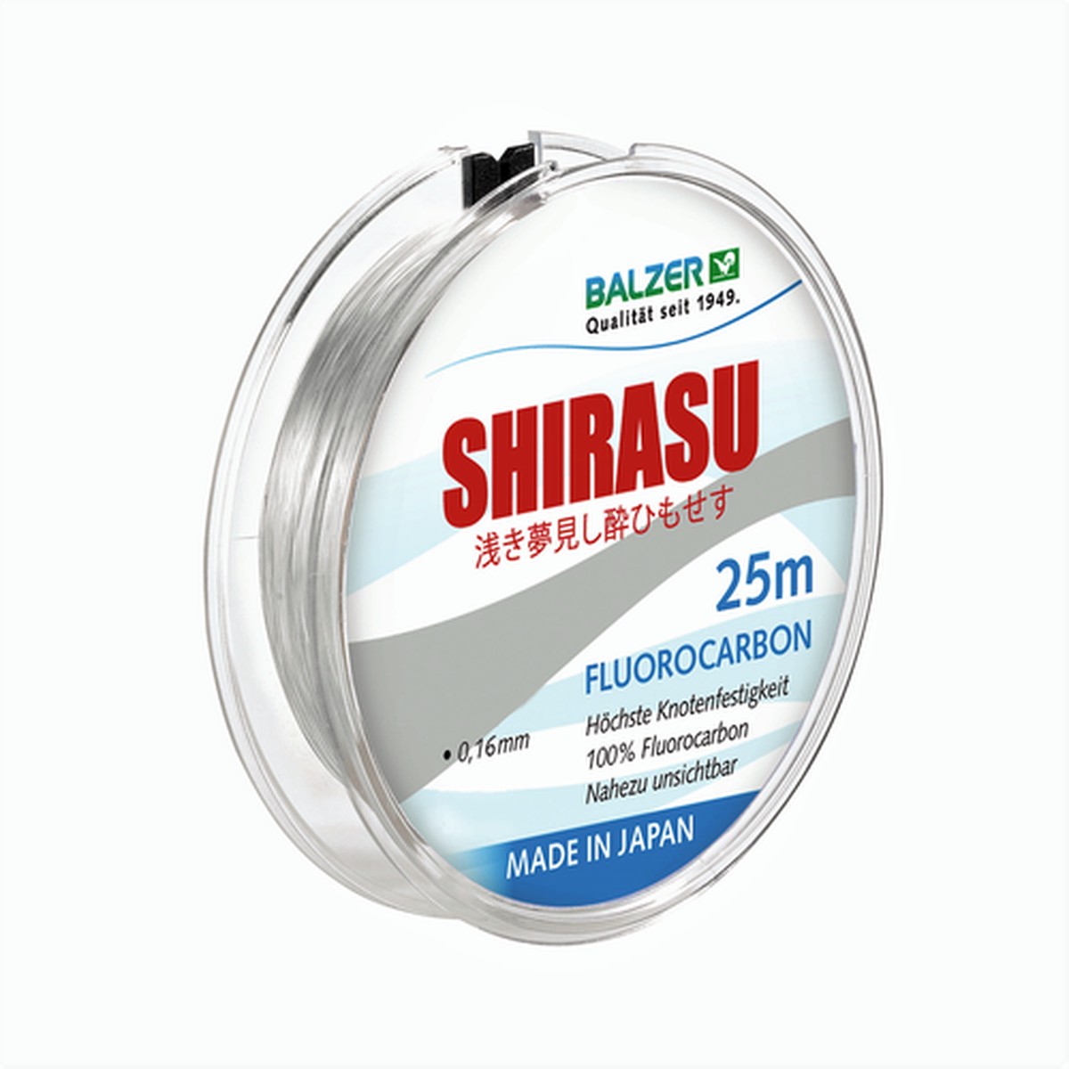 BALZER SHIRASU HIGH QUALITY FLUOROCARBON LINE 0.35mm 25m Spool