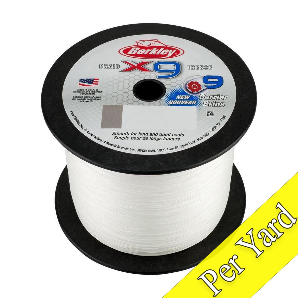 Berkley X9 Braided Line (Per Yard)