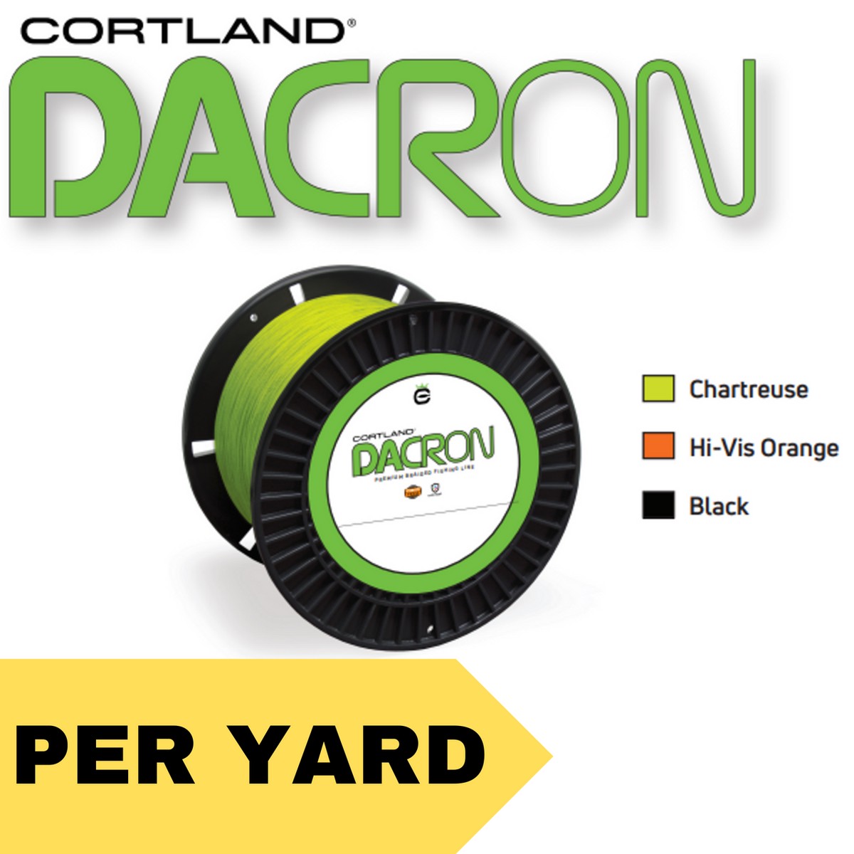 Cortland Dacron 200# Braided Fishing Line (Per Yard)