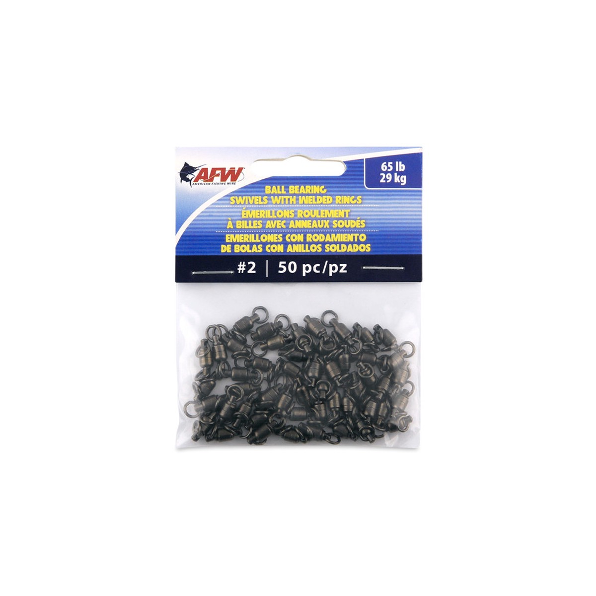 AFW Ball Bearing Swivel 65# 50 Pack