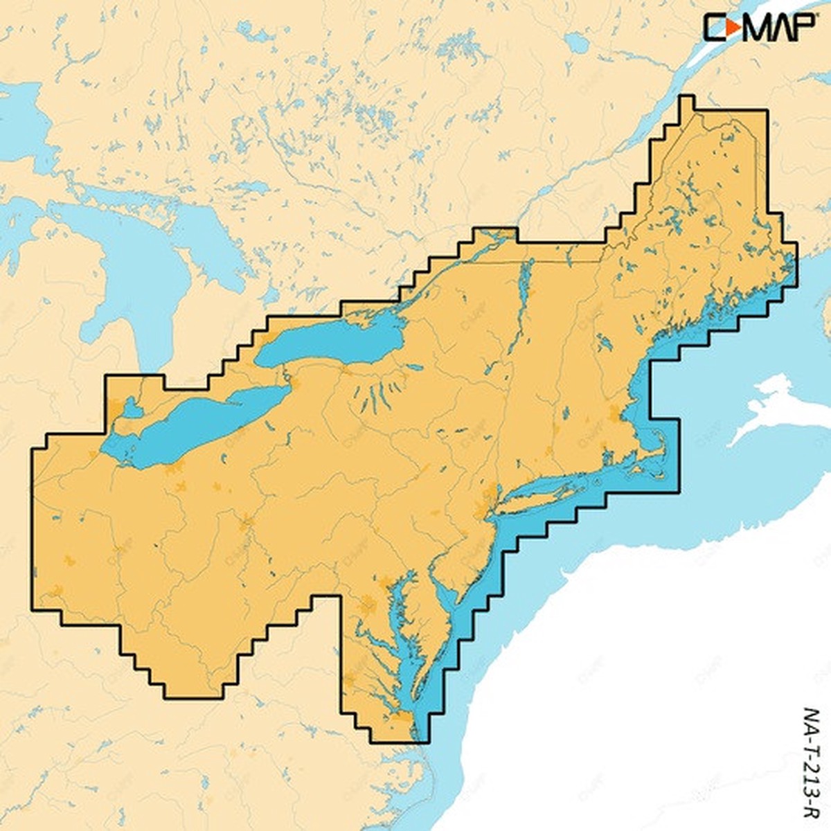 C-Map Reveal X Inland U.S. Lakes North East MicroSD - M-NA-T-213-R-MS