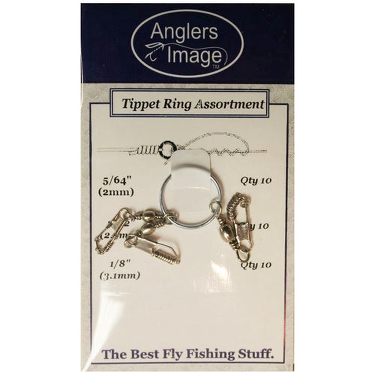 ANGLERS IMAGE TIPPET RINGS NICKEL LARGE