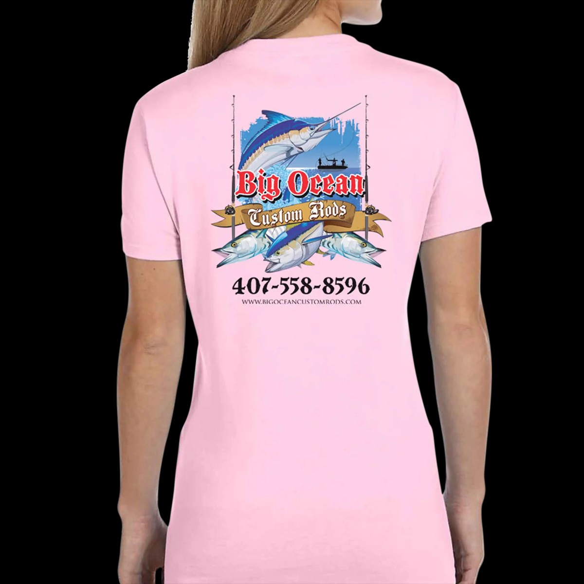 Women's Custom T-Shirt: Assorted Saltwater Gamefish