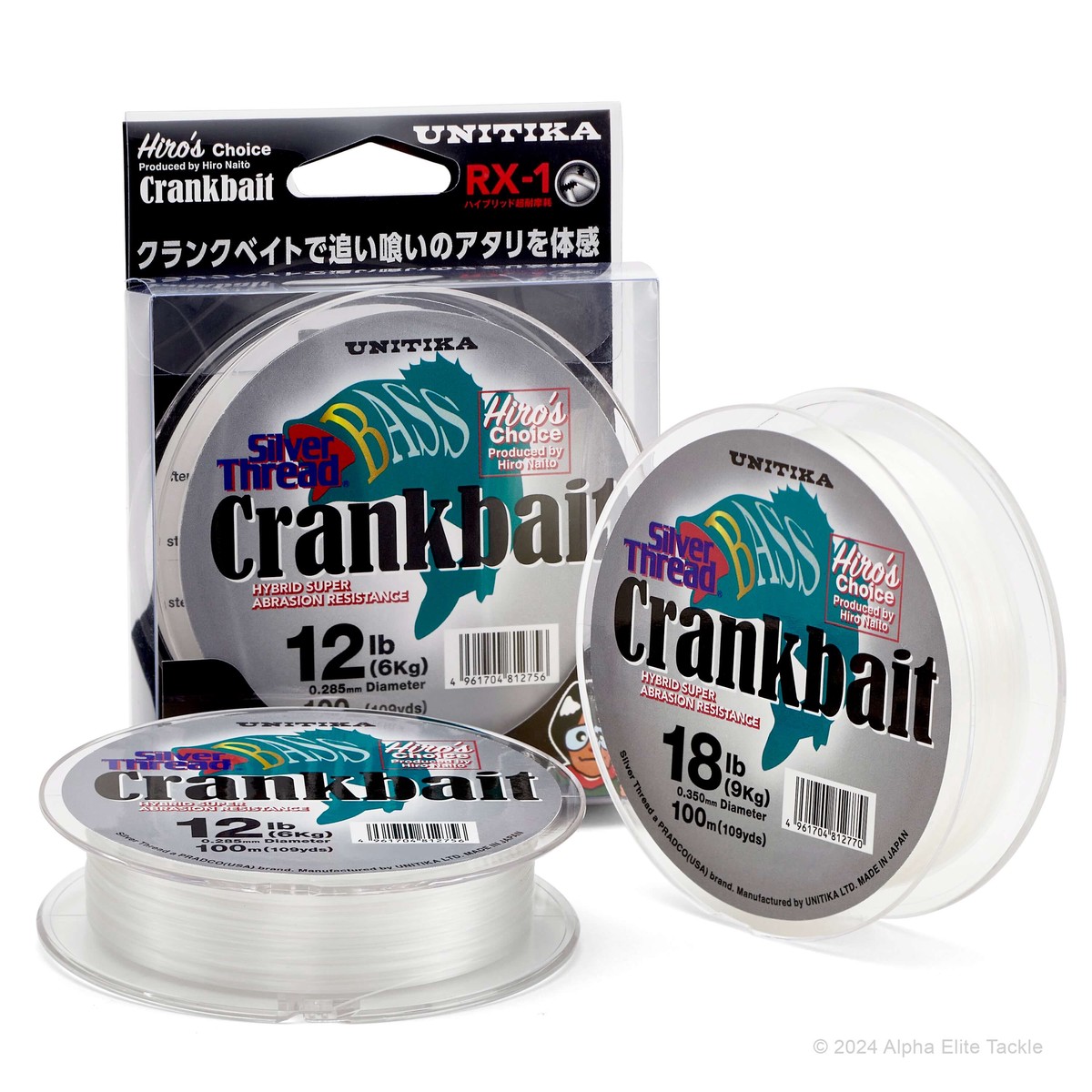Unitika Silver Thread RX-1 Bass Crankbait Monofilament Line
