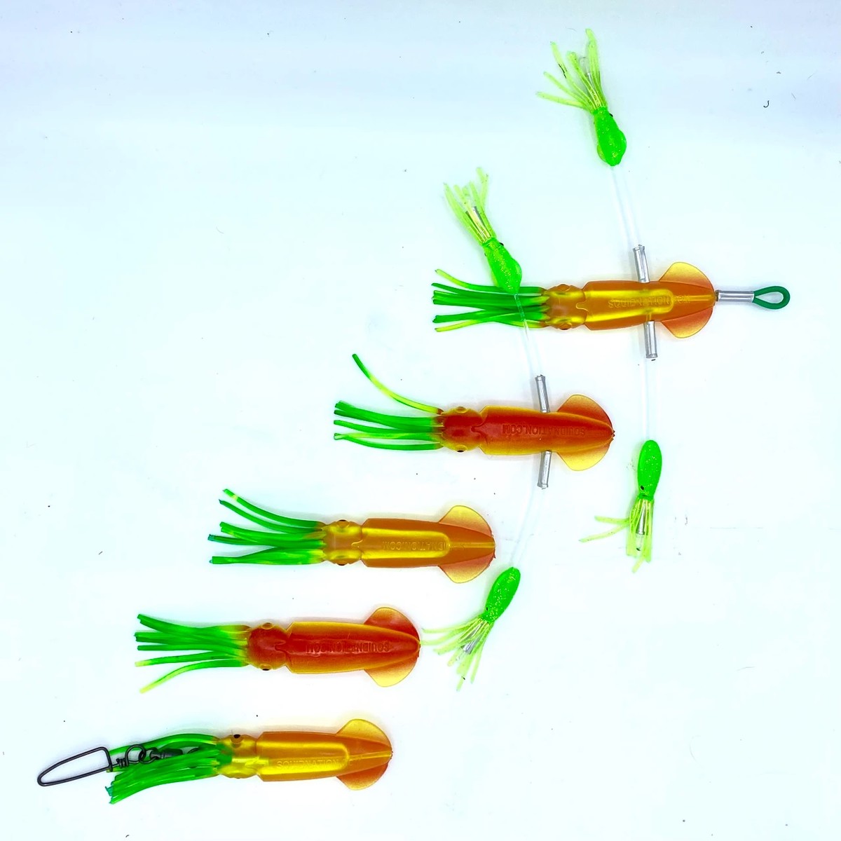 Squidnation Game fish Mini Flippy Floppy Daisy Chain - Rasta